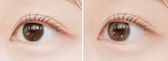Olens TT3 Beige Brown colored contact lens, 13.3mm graphic diameter, 3-6 Months wear