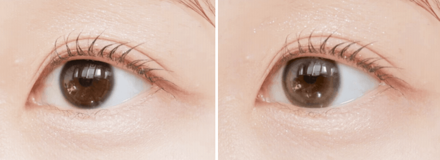 Olens TT3 Beige Brown colored contact lens, 13.3mm graphic diameter, 3-6 Months wear
