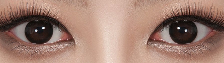 Olens Vi Fine Black colored contact lens, 13.2mm graphic diameter, Monthly wear