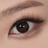 Olens Vi Fine Black colored contact lens, 13.2mm graphic diameter, Monthly wear