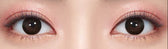 Olens Vi Fine Black colored contact lens, 13.2mm graphic diameter, Monthly wear