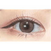 Olens ViVi Ring 1Day Choco (10p) — both eyes wearing the contact lenses