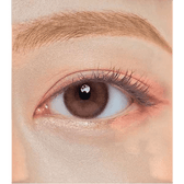 Olens ViVi Ring 1Day Choco (20p) — single-eye close-up showing the contact lens appearance