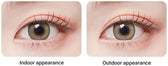 Romantea Betty Ash Brown Toric colored contact lens, 13.7mm graphic diameter, 3-6 Months wear