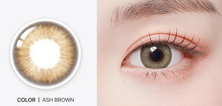 Romantea Betty Ash Brown Toric colored contact lens, 13.7mm graphic diameter, 3-6 Months wear