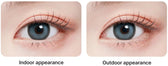 Romantea Bubbly Candy Blue Toric colored contact lens, 13.9mm graphic diameter, 3-6 Months wear