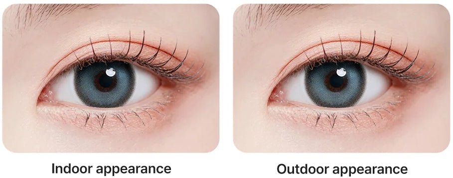 Romantea Bubbly Candy Blue Toric colored contact lens, 13.9mm graphic diameter, 3-6 Months wear