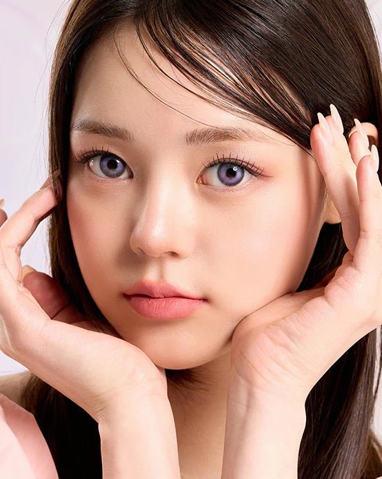 Romantea Bubbly Candy Purple Violet Toric colored contact lens, 13.9mm graphic diameter, 3-6 Months wear