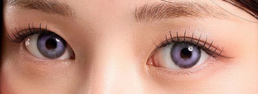 Romantea Bubbly Candy Purple Violet Toric colored contact lens, 13.9mm graphic diameter, 3-6 Months wear