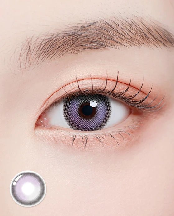Romantea Bubbly Candy Purple Violet Toric colored contact lens, 13.9mm graphic diameter, 3-6 Months wear