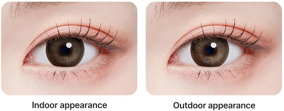 Romantea Smoky Brown Toric colored contact lens, 13.9mm graphic diameter, 3-6 Months wear