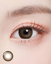 Romantea Smoky Brown Toric colored contact lens, 13.9mm graphic diameter, 3-6 Months wear