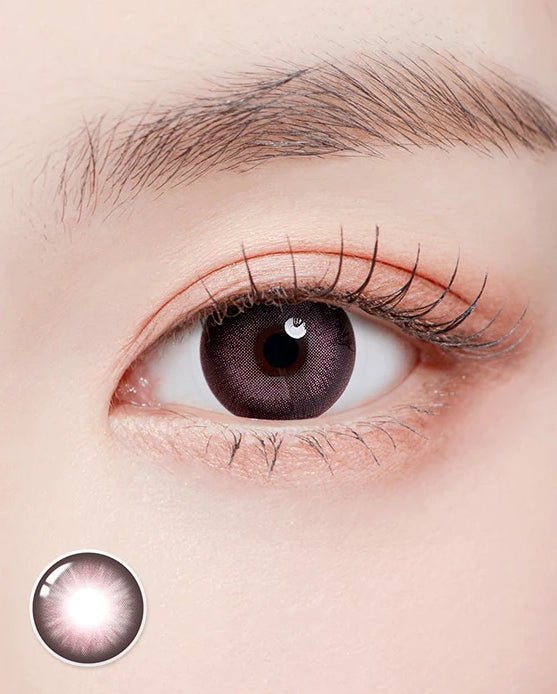 Romantea Smoky Pink Toric colored contact lens, 13.8mm graphic diameter, 3-6 Months wear