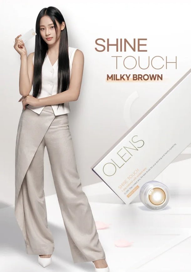 Shine Touch Milky 1Day Choco (20p) colored contact lens, 12.7mm graphic diameter, Daily wear