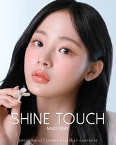 Shine Touch Milky 1Day Gray (20p) colored contact lens, 12.7mm graphic diameter, Daily wear