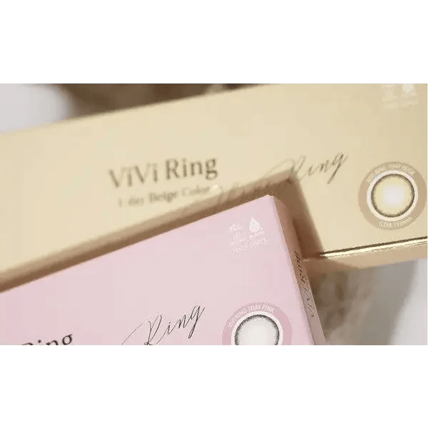 Olens ViVi Ring 1Day Beige (10p) colored contact lens, 13.8mm graphic diameter, Daily wear