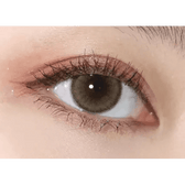 Olens ViVi Ring 1Day Beige (10p) — single-eye close-up showing the contact lens appearance