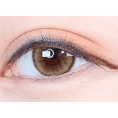 Olens ViVi Ring 1Day Beige (10p) — single-eye close-up showing the contact lens appearance