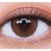 Olens ViVi Ring 1Day Brown (10p) — single-eye close-up showing the contact lens appearance