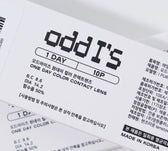 LensTown 1Day Odd I's Soft brown (10p) colored contact lens, 13.0mm graphic diameter, Daily wear