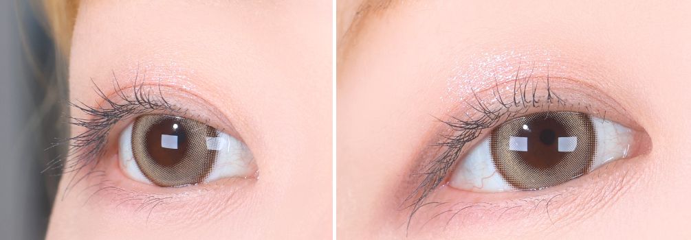 LensTown 1Day Odd I's Soft brown (10p) colored contact lens, 13.0mm graphic diameter, Daily wear