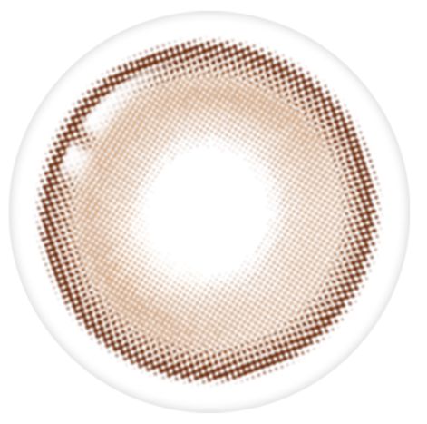 LensTown 1Day Odd I's Soft brown (10p) colored contact lens, 13.0mm graphic diameter, Daily wear