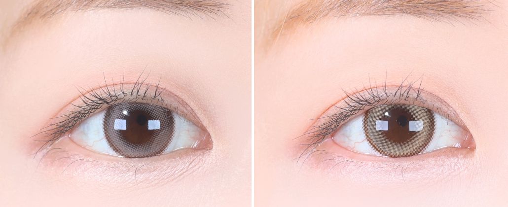LensTown 1Day Odd I's Soft brown (10p) colored contact lens, 13.0mm graphic diameter, Daily wear