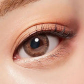 LensTown 247 Diary Brown (10p) — single-eye close-up showing the contact lens appearance
