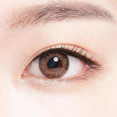 LensTown 247 Diary Brown (10p) — single-eye close-up showing the contact lens appearance