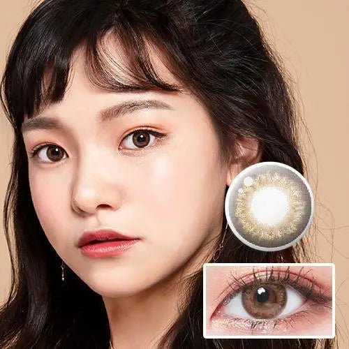 LensTown 247 Diary Brown (10p) colored contact lens, 13.6mm graphic diameter, Daily wear