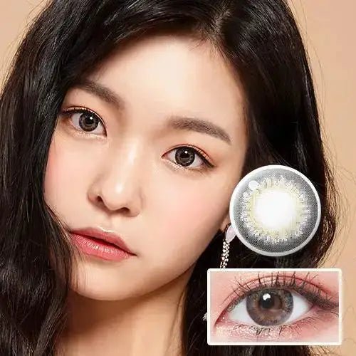 LensTown 247 Diary Gray (10p) colored contact lens, 13.6mm graphic diameter, Daily wear
