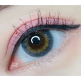 LensTown 247 Diary Gray (10p) — single-eye close-up showing the contact lens appearance