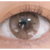 LensTown 247 Fit Brown (10p) — single-eye close-up showing the contact lens appearance