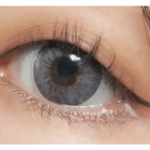 LensTown 247 Fit Gray (10p) — single-eye close-up showing the contact lens appearance