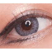 LensTown 247 Fit Gray (10p) — single-eye close-up showing the contact lens appearance