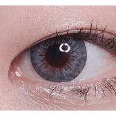 LensTown 247 Fit Gray (10p) — single-eye close-up showing the contact lens appearance