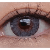 LensTown 247 Fit Gray (10p) — single-eye close-up showing the contact lens appearance