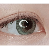 LensTown 247 Fit Green (10p) — single-eye close-up showing the contact lens appearance