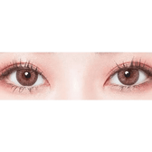 LensTown 247 Fit Pink (10p) — both eyes wearing the contact lenses