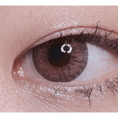 LensTown 247 Fit Pink (10p) — single-eye close-up showing the contact lens appearance