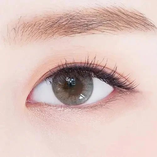 LensTown 247 With Me Gray (10p) — single-eye close-up showing the contact lens appearance