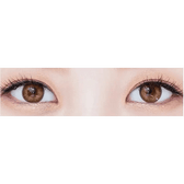 LensTown 247 With Me Olive (10p) — both eyes wearing the contact lenses
