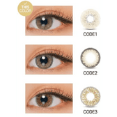LensVery 3Brown colored contacts - comparison of the series lens patterns and colors
