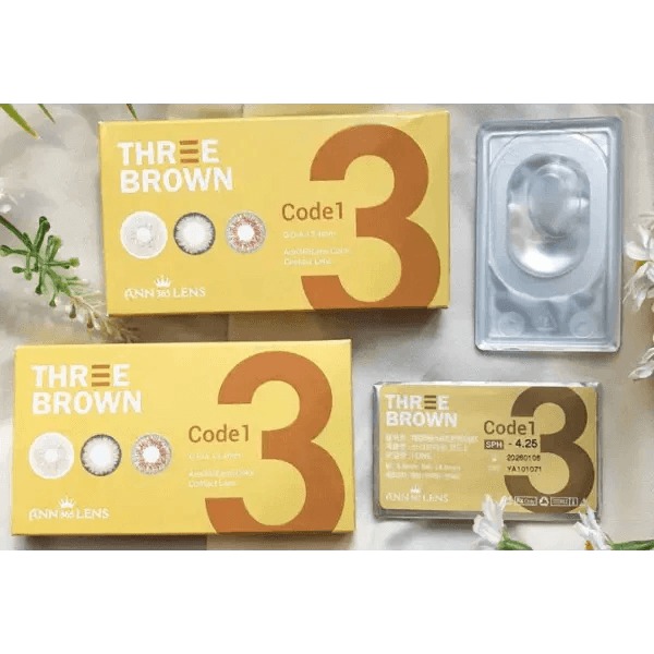 LensVery 3Brown colored contacts - product packaging
