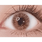 LensVery 3Brown Code3 colored contacts - on-eye close-up showing the color and design