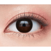 Olens And Black — single-eye close-up showing the contact lens appearance
