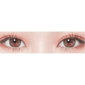 LensTown Back to Basic Avenue Brown — single-eye close-up showing the contact lens appearance