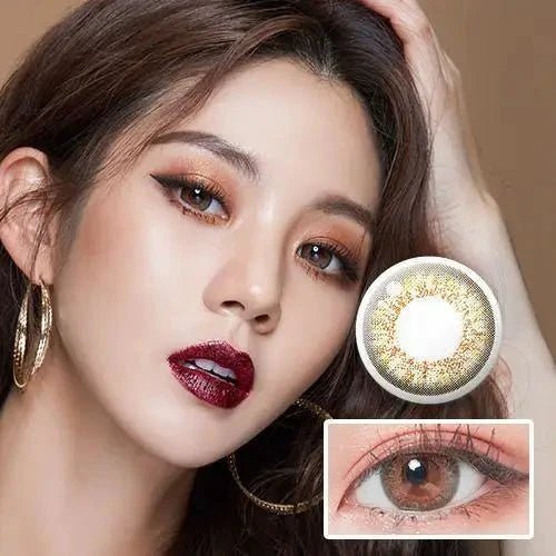 LensTown Back to Basic Avenue Brown colored contact lens, 13.9mm graphic diameter, 3-6 Months wear