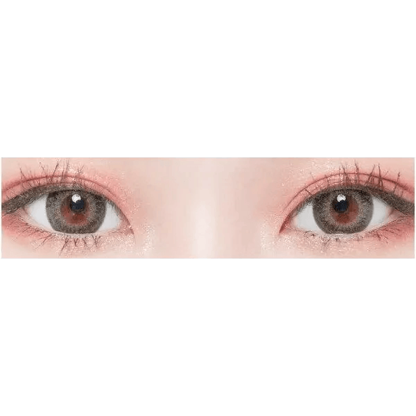 LensTown Back to Basic Avenue Deep Gray — both eyes wearing the contact lenses