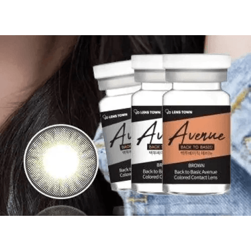 LensTown Back to Basic Avenue Deep Gray — contact lens packaging